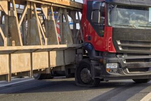 Truck Accident Due to Tire Blowout